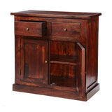 Solid Mango Wood Sideboard With 2 Doors And 2 Drawers - Jaipur