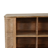 Solid Mango Wood Storage Cabinet Open - Larissa