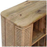Solid Mango Wood Storage Cabinet Open - Larissa