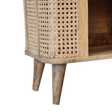 Solid Mango Wood Storage Cabinet Open - Larissa