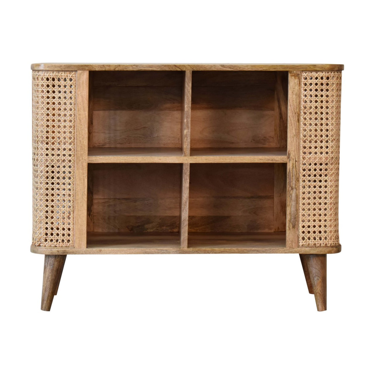 Solid Mango Wood Storage Cabinet Open - Larissa