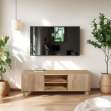 Solid Mango Wood TV Stand With 2 Doors - Austin