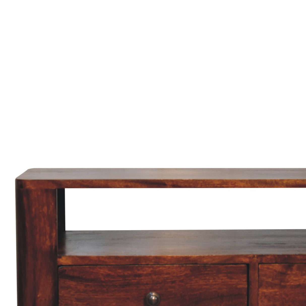 Solid Mango Wood TV Stand With 2 Drawers - Bera
