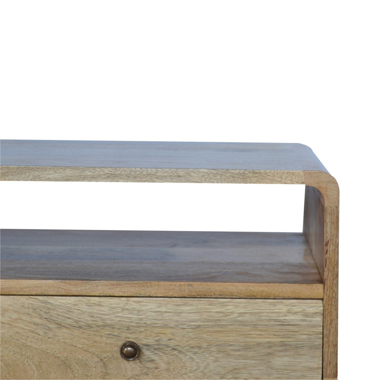Solid Mango Wood TV Stand With 2 Drawers - Coventry