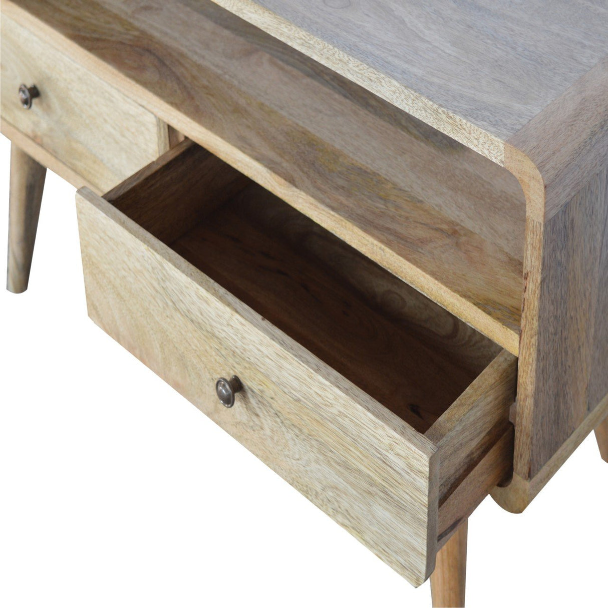 Solid Mango Wood TV Stand With 2 Drawers - Coventry