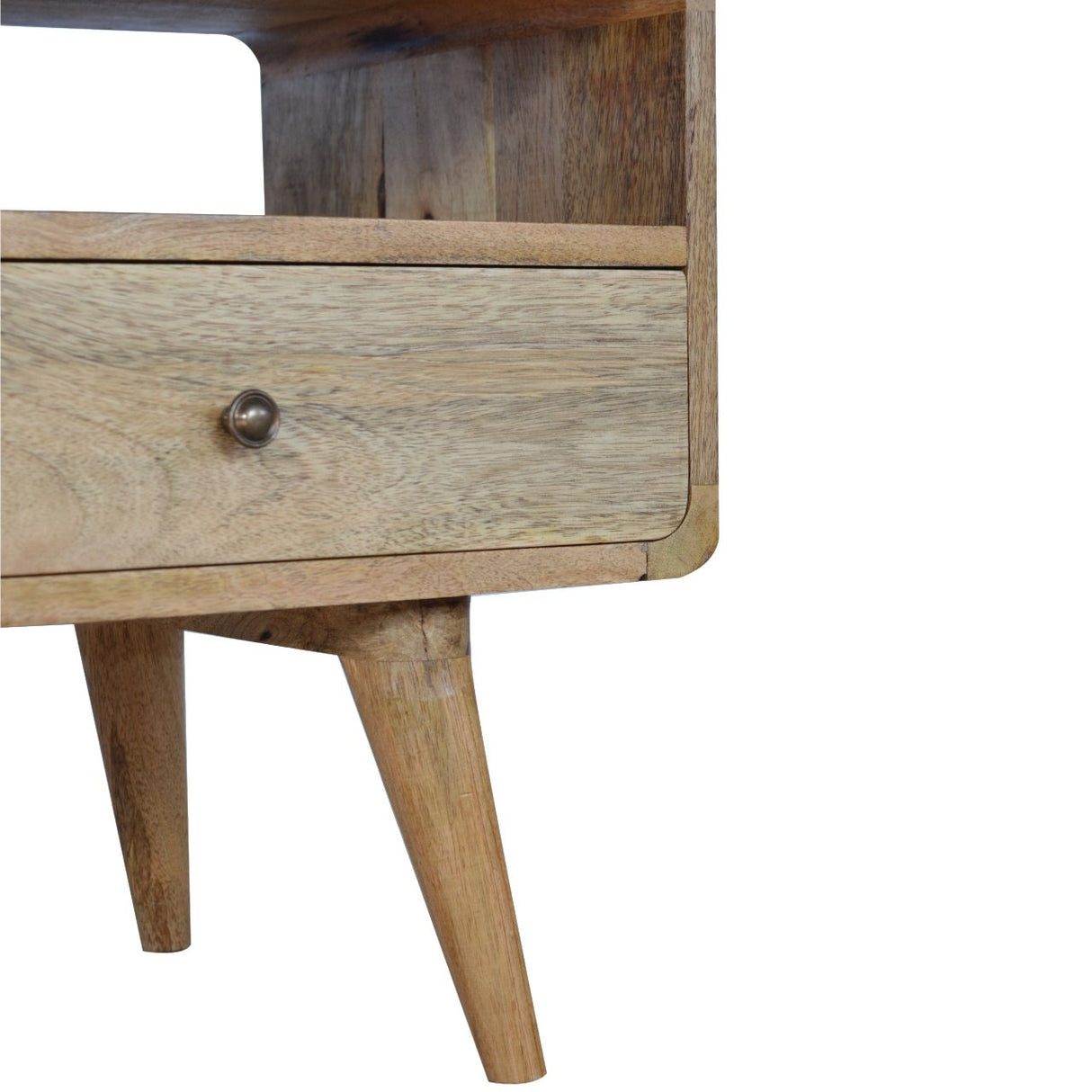 Solid Mango Wood TV Stand With 2 Drawers - Coventry