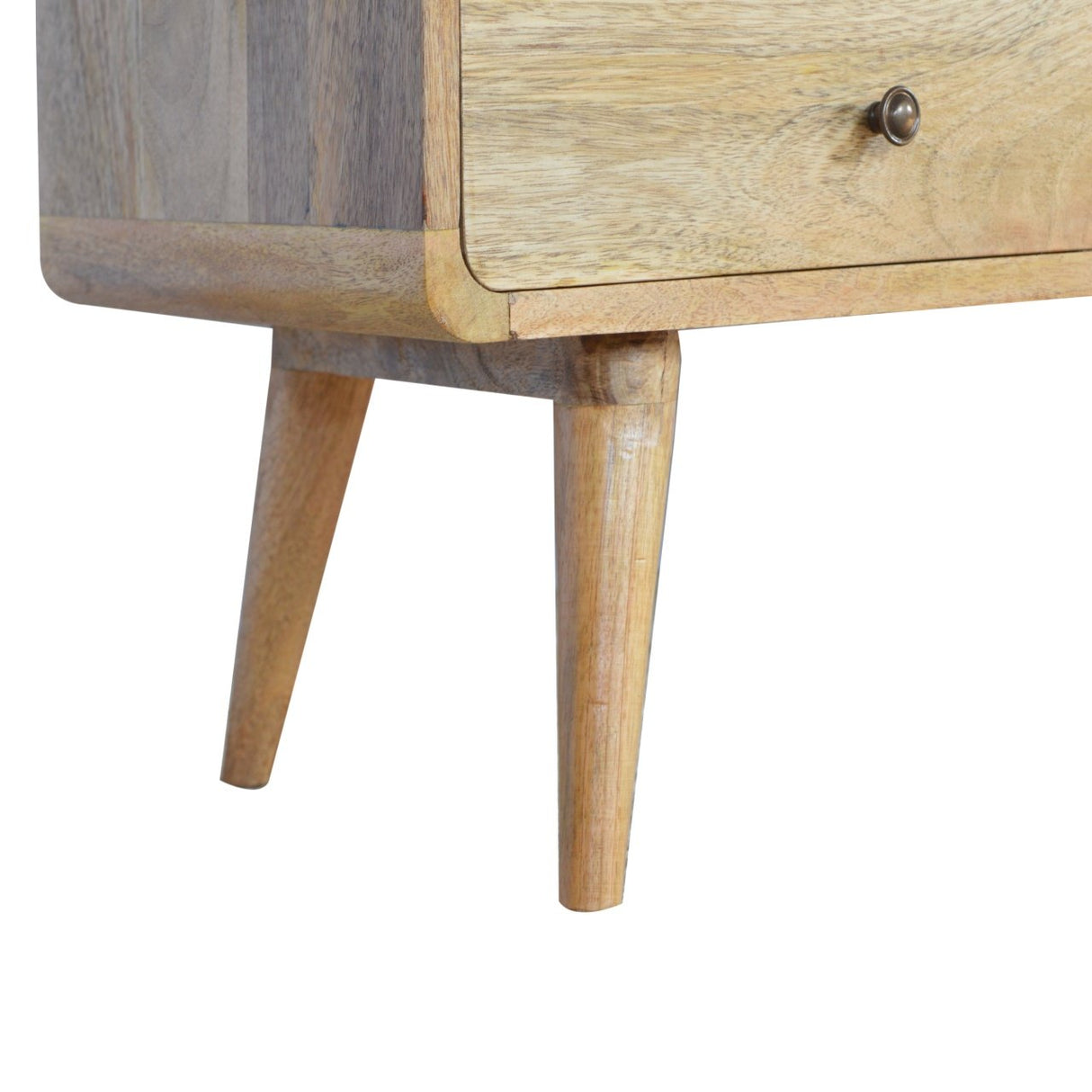 Solid Mango Wood TV Stand With 2 Drawers - Coventry