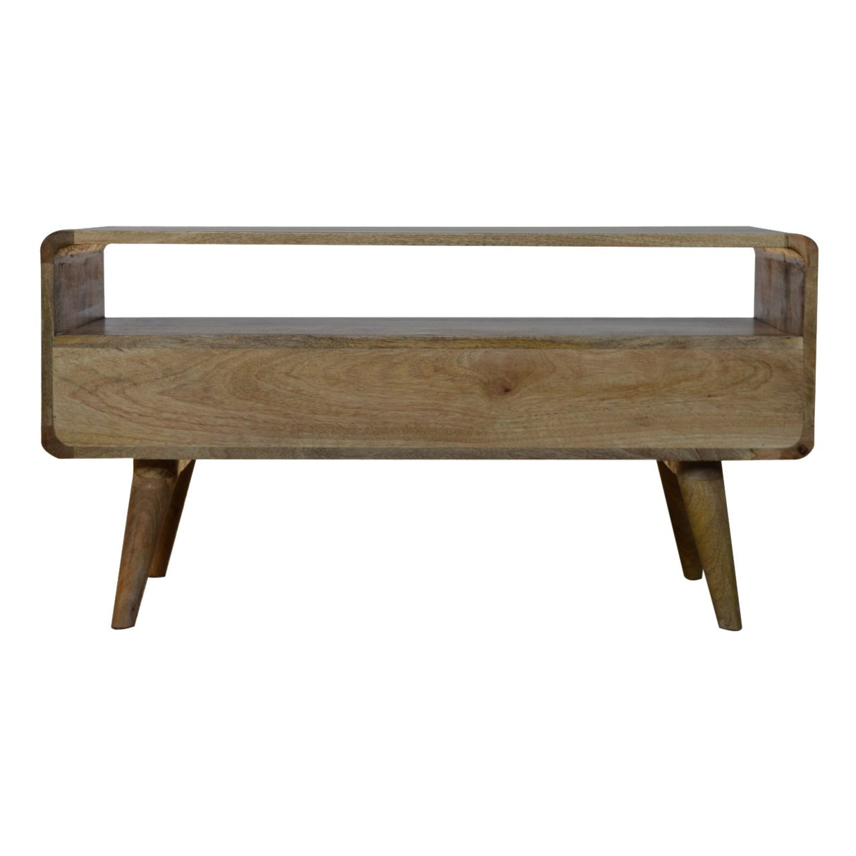 Solid Mango Wood TV Stand With 2 Drawers - Coventry