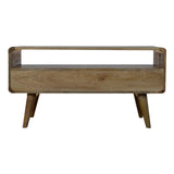 Solid Mango Wood TV Stand With 2 Drawers - Coventry