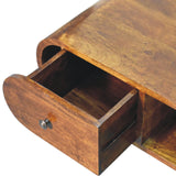Solid Mango Wood TV Stand With 2 Drawers - London