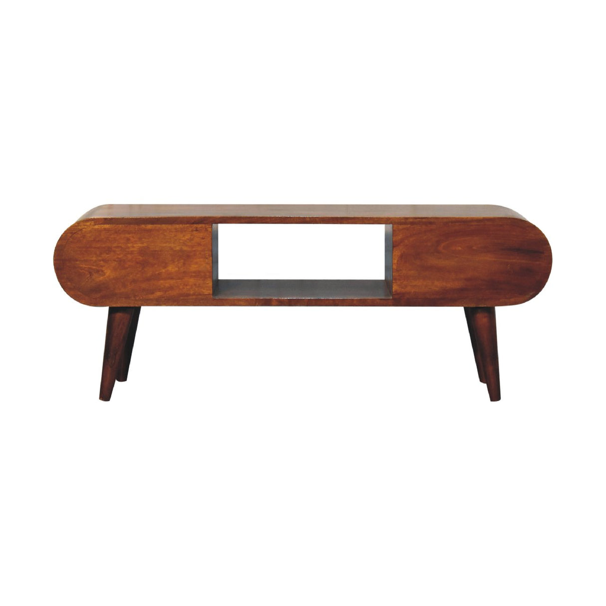 Solid Mango Wood TV Stand With 2 Drawers - London