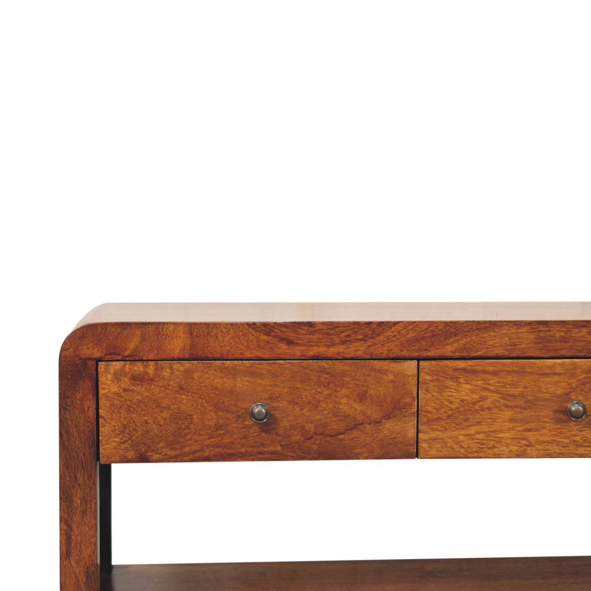 Solid Mango Wood TV Stand With 3 Drawers - Aspen