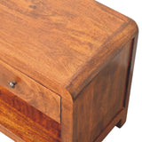 Solid Mango Wood TV Stand With 3 Drawers - Aspen