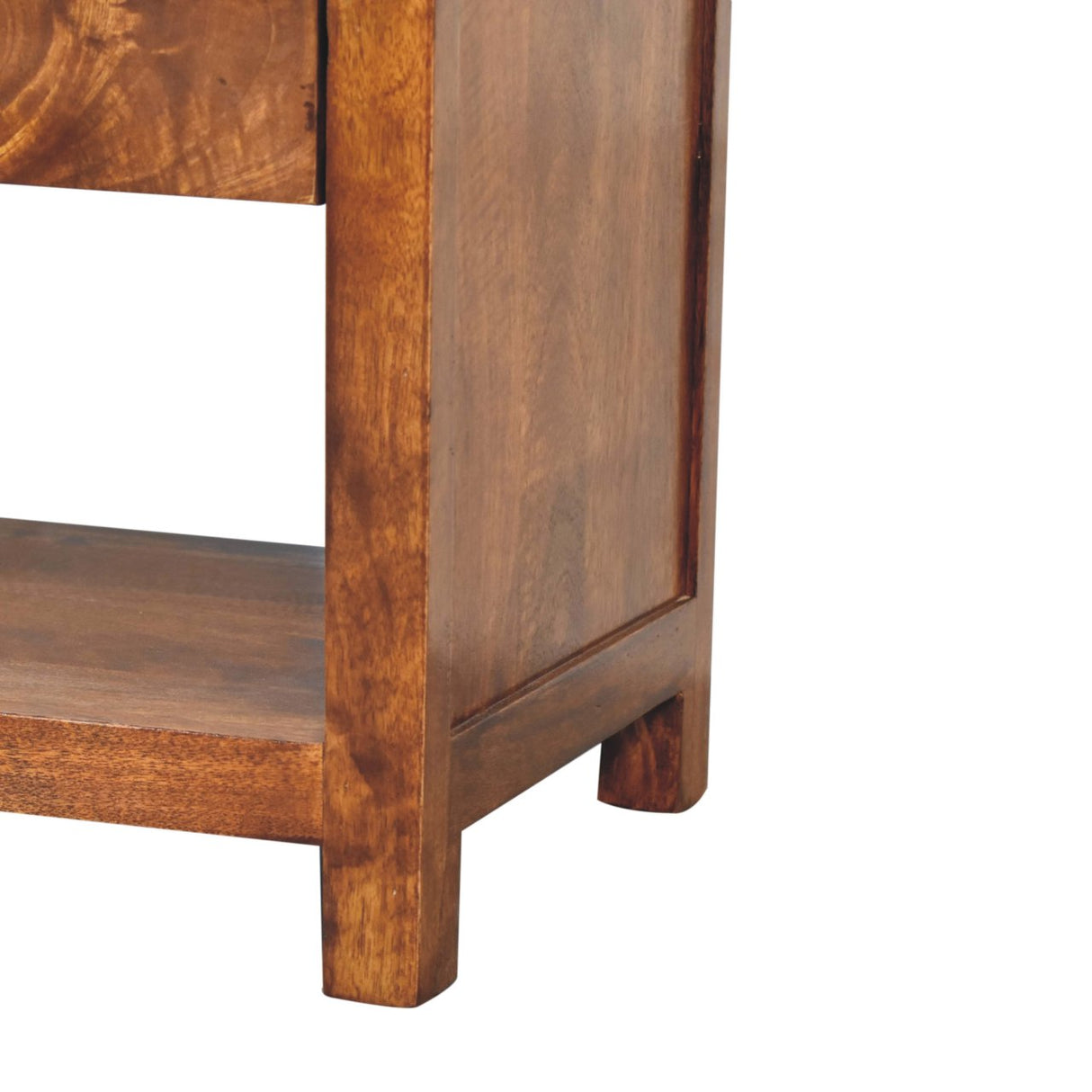 Solid Mango Wood TV Stand With 3 Drawers - Aspen