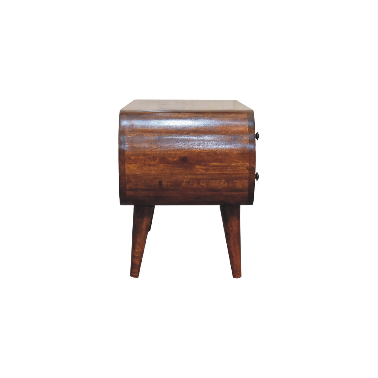 Solid Mango Wood TV Stand Circular With 4 Drawers - Birmingham