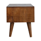 Solid Mango Wood TV Stand Prism With 1 Sliding Door - Birmingham