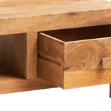 Solid Mango Wood TV Stand With 2 Drawers - Toko