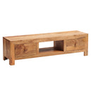Solid Mango Wood TV Stand With 2 Drawers - Toko