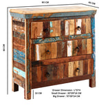 Solid Reclaimed Wood Chest Of 4 Drawers - Coastal