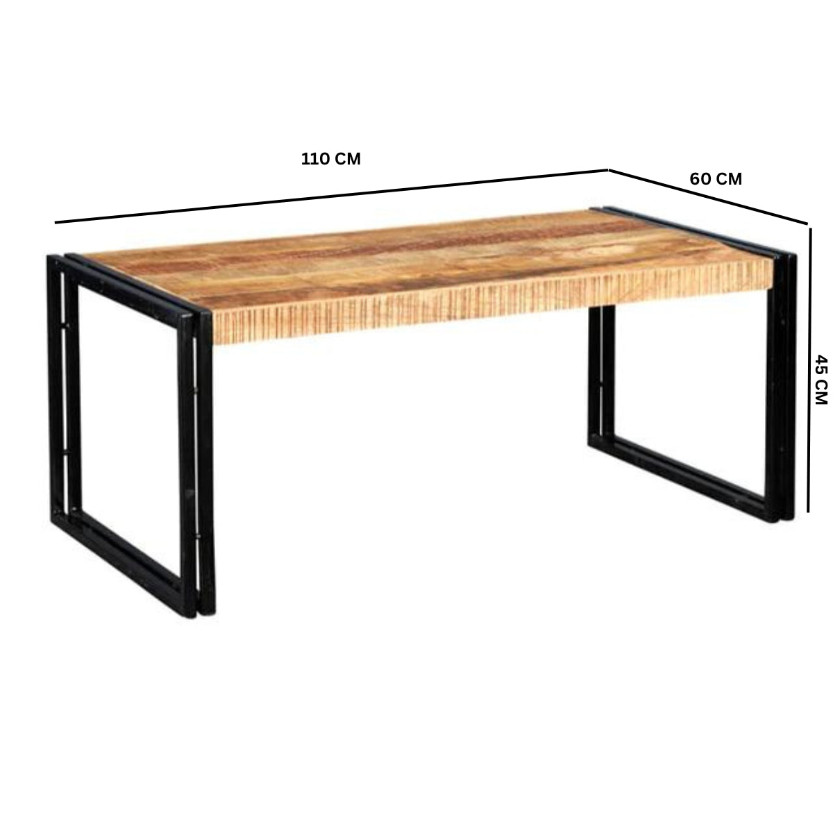 Solid Reclaimed Wood Coffee Table - Cosmo Industrial