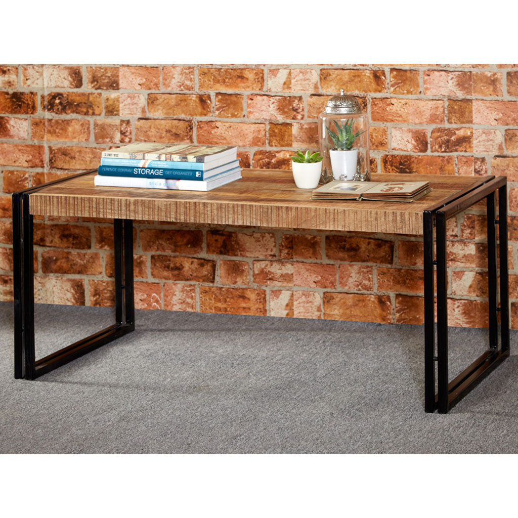 Solid Reclaimed Wood Coffee Table - Cosmo Industrial