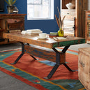 Solid Reclaimed Wood Coffee Table Rectangular - Coastal
