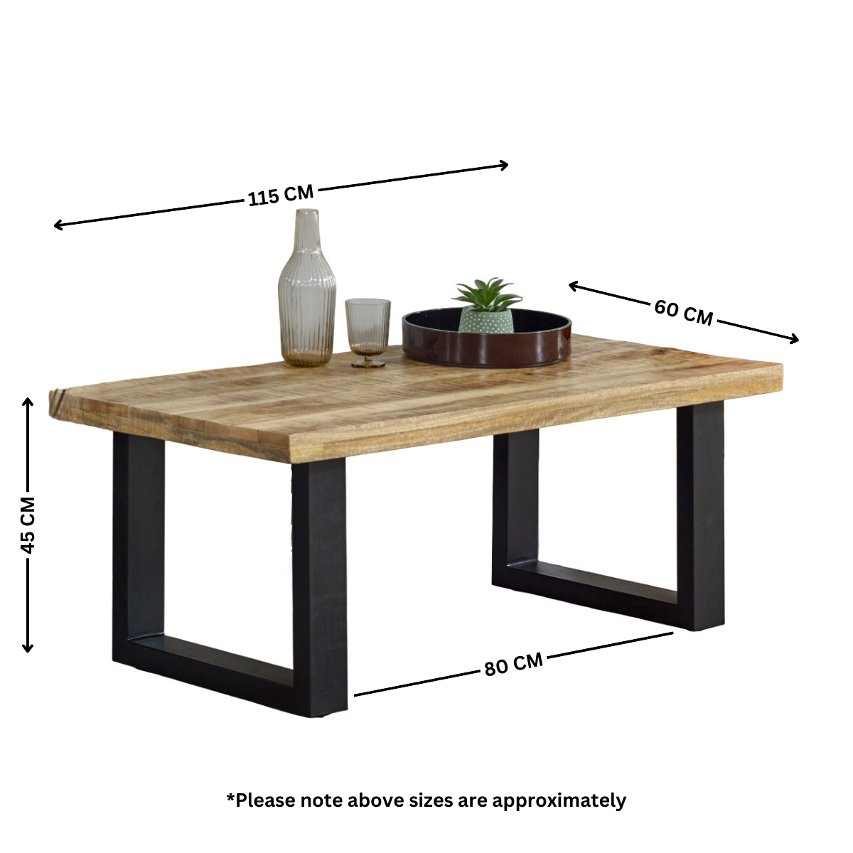 Solid Reclaimed Wood Coffee Table Rectangular - Surrey