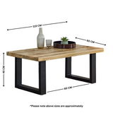 Solid Reclaimed Wood Coffee Table Rectangular - Surrey