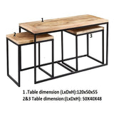 Solid Reclaimed Wood Coffee Table Set - Cosmo Industrial