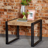 Solid Reclaimed Wood Coffee Table Square - Cosmo Industrial