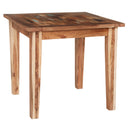 Solid Reclaimed Wood Dining Table Square for 4 People - Coastal