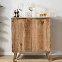 Solid Reclaimed Wood Drinks Cabinet With 2 Doors - Surrey