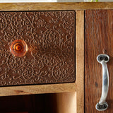 Solid Reclaimed Wood Sideboard With 3 Doors And 3 Drawers - Sorio