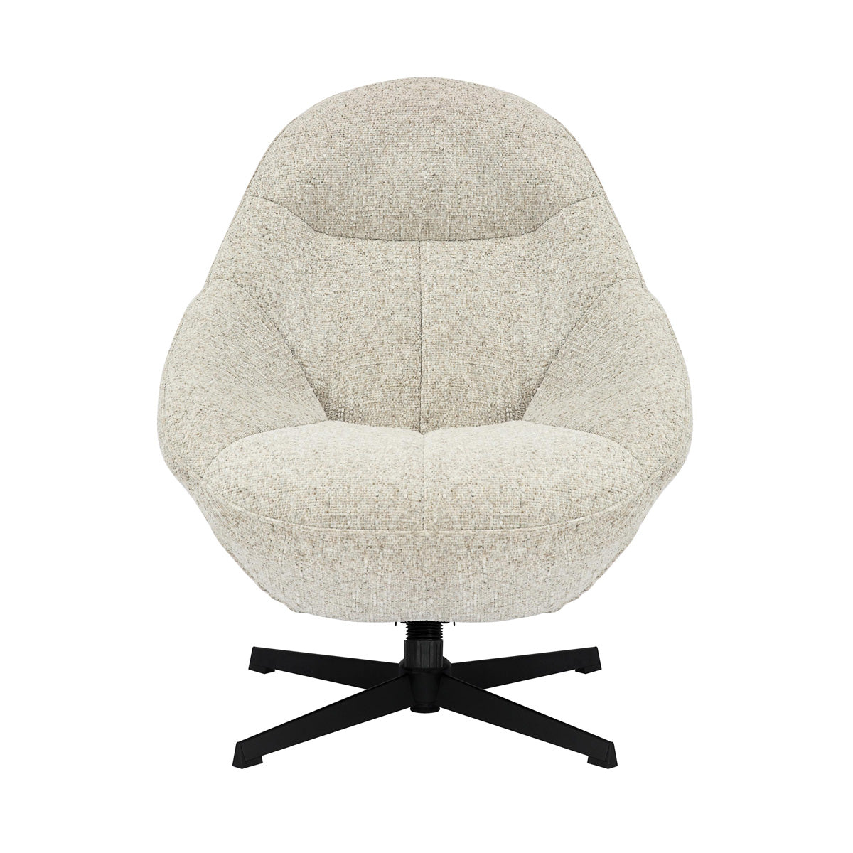 Tactile Textured Fabric Lounge Chair With Footstool - Serene
