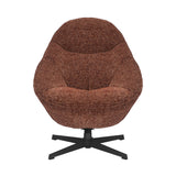 Tactile Textured Fabric Lounge Chair With Footstool - Serene