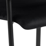 Velvet Dining Chairs With Armrest in Set Of 2 - Lima