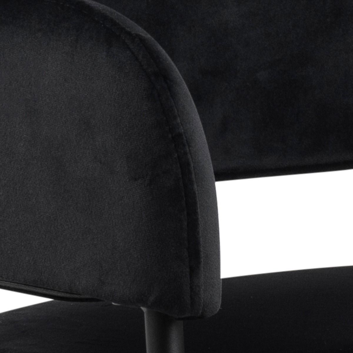Velvet Dining Chairs With Armrest in Set Of 2 - Lima