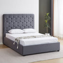 Velvet Double Ottoman Storage Bed - Madison