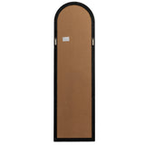 Wall Mirror Arched Window Design Tall In Washed Wooden Frame - Wakefield