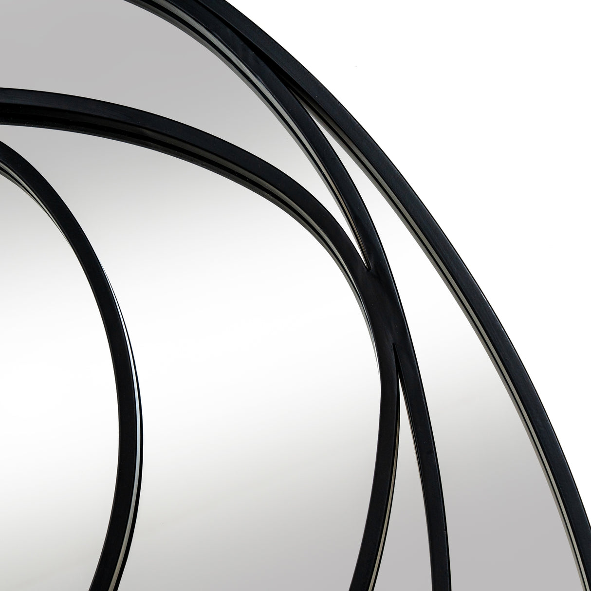 Wall Mirror In Black Swirl-Inspired Frame - Brisa