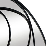 Wall Mirror In Black Swirl-Inspired Frame - Brisa