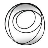 Wall Mirror In Black Swirl-Inspired Frame - Brisa