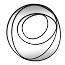 Wall Mirror In Black Swirl-Inspired Frame - Brisa