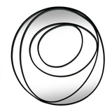 Wall Mirror In Black Swirl-Inspired Frame - Brisa