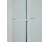 Wall Mirror Large Arched Shaped Window In White Wooden Frame - Norwich