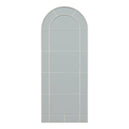 Wall Mirror Large Arched Shaped Window In White Wooden Frame - Norwich