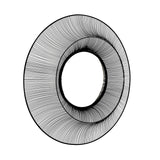 Wall Mirror Large In Black Wire Metal Frame - Chico