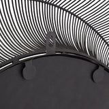 Wall Mirror Large In Black Wire Metal Frame - Chico