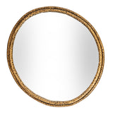 Wall Mirror Large In Gold Dimpled Frame - Nahla