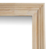 Wall Mirror Large In Washed Wooden Frame - Bradford